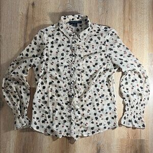 French Connection Semi-Sheer blouse, medium